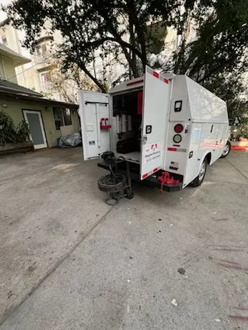 Magnet Plumbing service vehicle on-site for Water Heater Repair in Fort Lauderdale